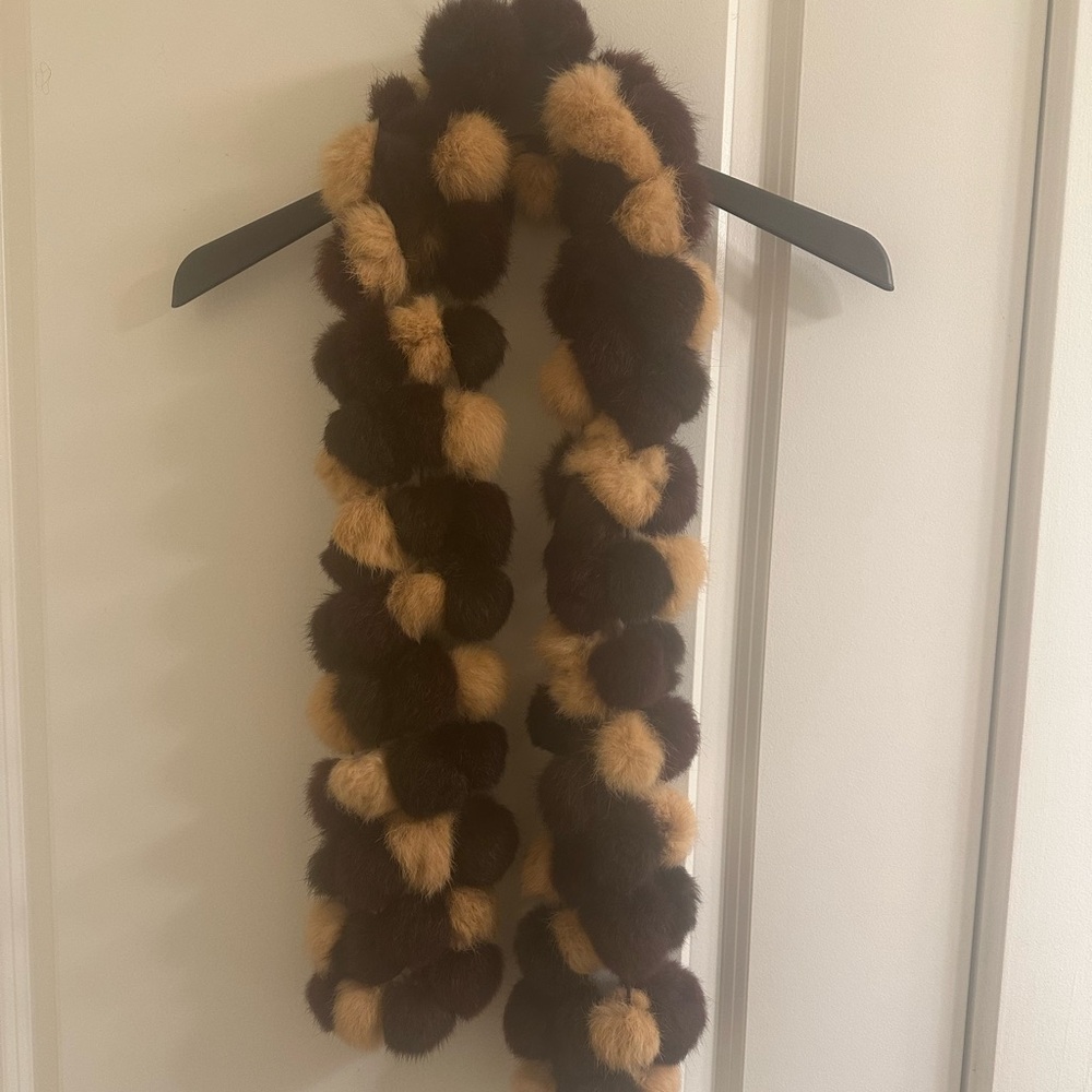 Luxury fur scarf